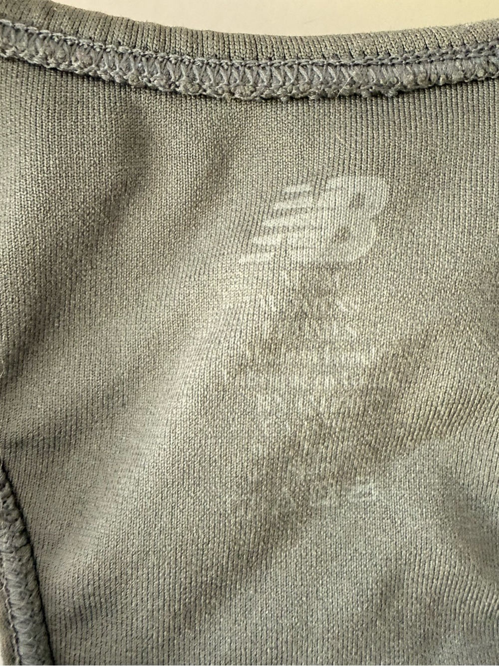 New Balance Grey Racerback Performance Tank Top - Picture 4 of 6
